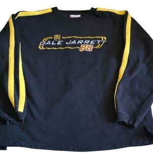 Vintage Chase Authentics Dale Jarrett #88 UPS Black Yellow Sweatshirt Crewneck L